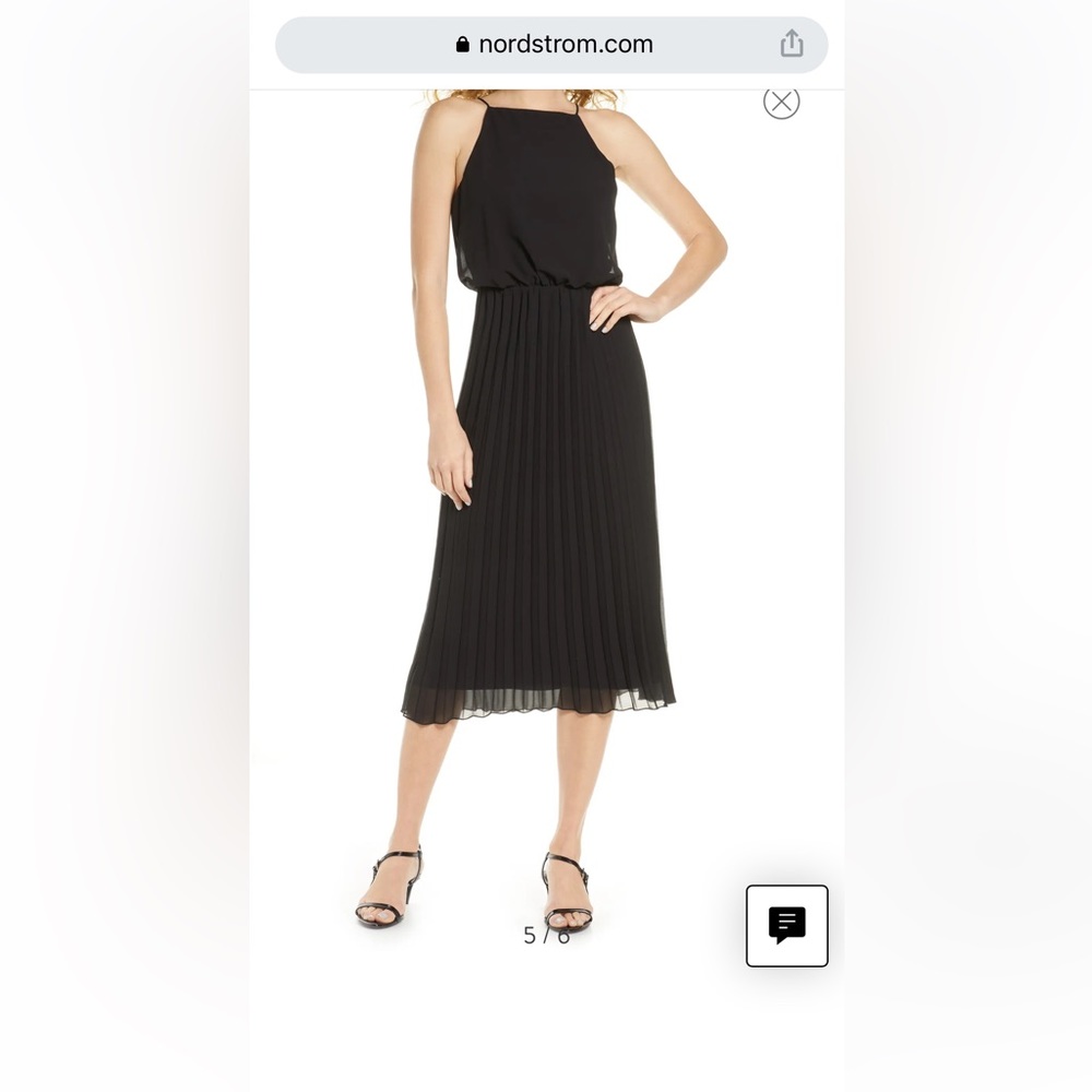 Sam Edelman pleated chiffon dress